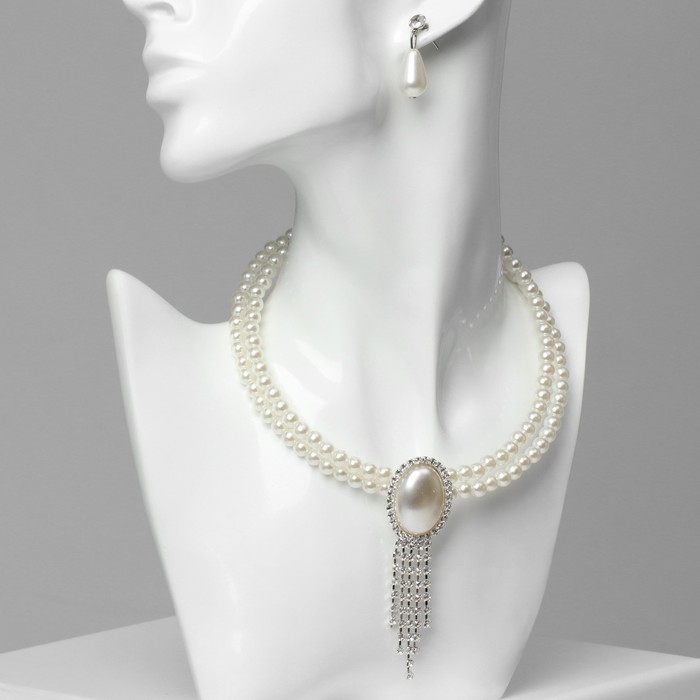 

Колье+серьги из бижутерного сплава 45 см Queen fair 9902530, 9902530