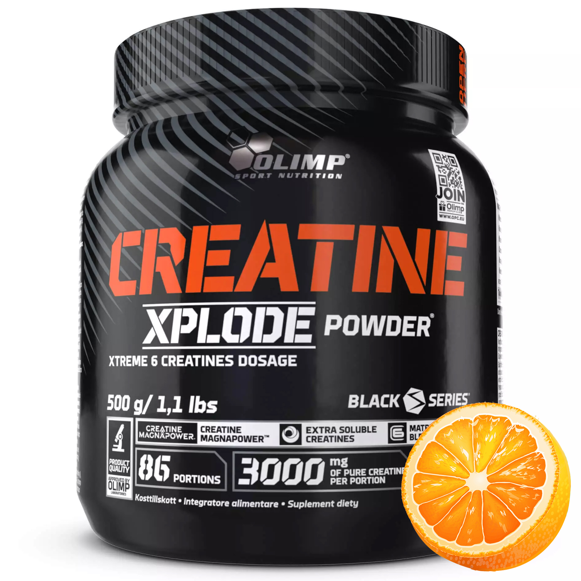 Креатиновый комплекс Olimp Creatine Xplode Powder - 500 г, апельсин