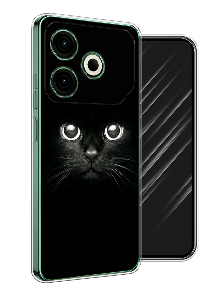 

Чехол Awog на Tecno Pova 6 Neo "Взгляд черной кошки", Черный;белый;серый, 309050-1