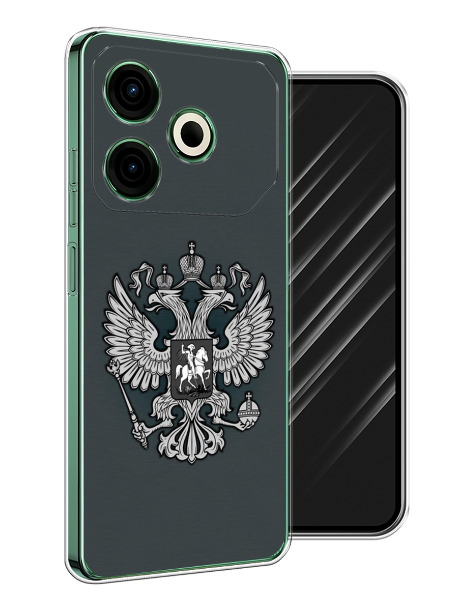 

Чехол Awog на Tecno Pova 6 Neo "Герб России серый", 309050-1