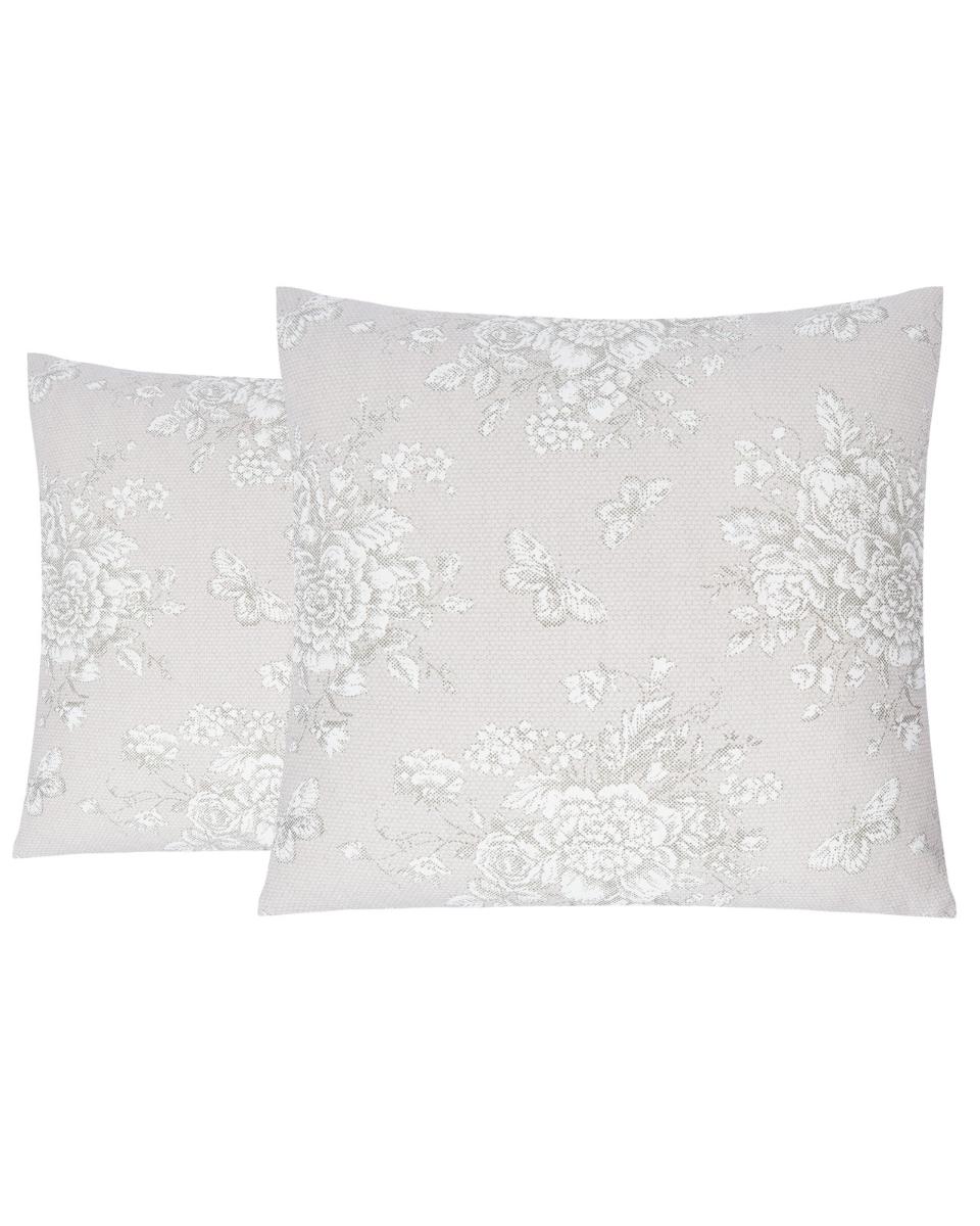 

Декоративные наволочки (2 шт) из рогожки "Всё себе" "Розан"; 45 x 45 (размер), Серый