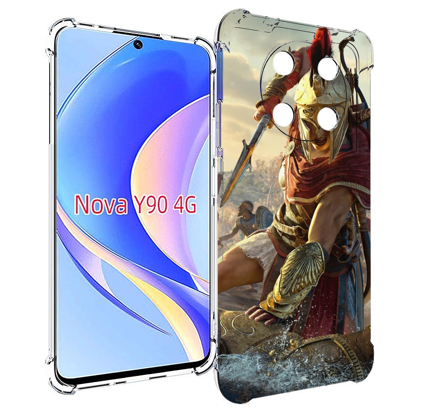 

Чехол MyPads Assassin's Creed Odyssey Kassandra мужской для Huawei Nova Y90 (CTR-LX1), Tocco