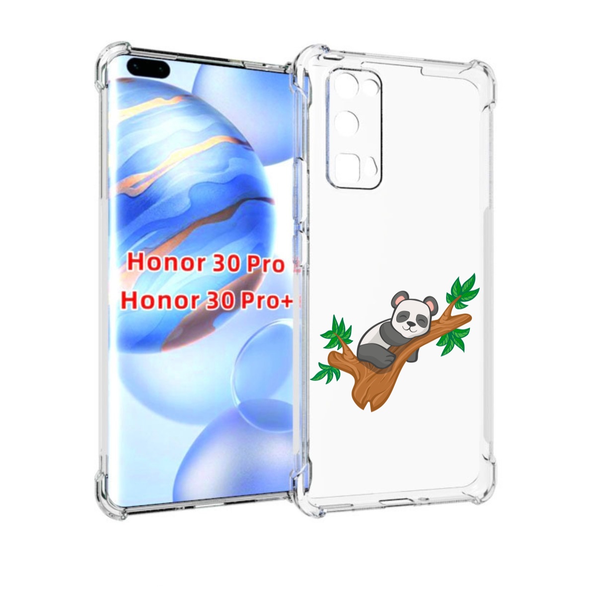 

Чехол бампер MyPads панда-на-деревце для Honor 30 Pro Honor, Прозрачный, Tocco