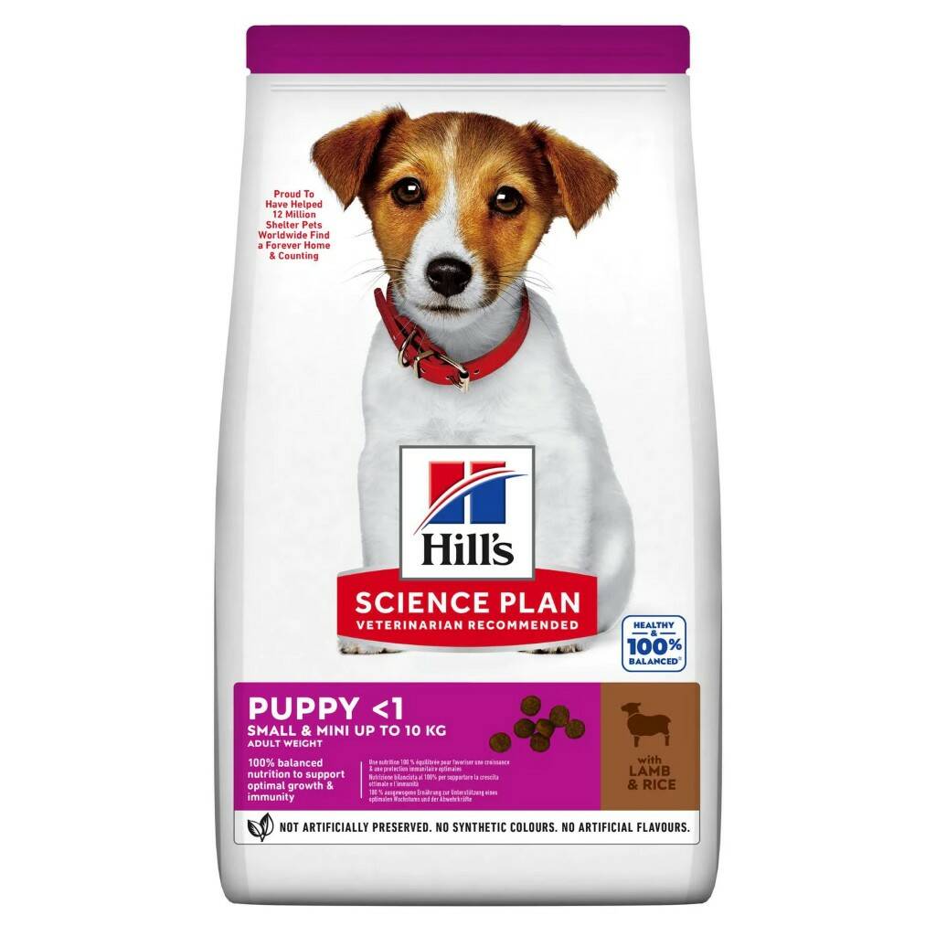 

Сухой корм для щенков Hill's Puppy Small & Mini для мелких пород, ягненок, 1,5кг