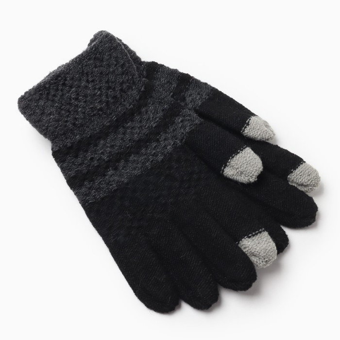 Перчатки мужские S.Gloves 10106932 черные/серые, р. 10