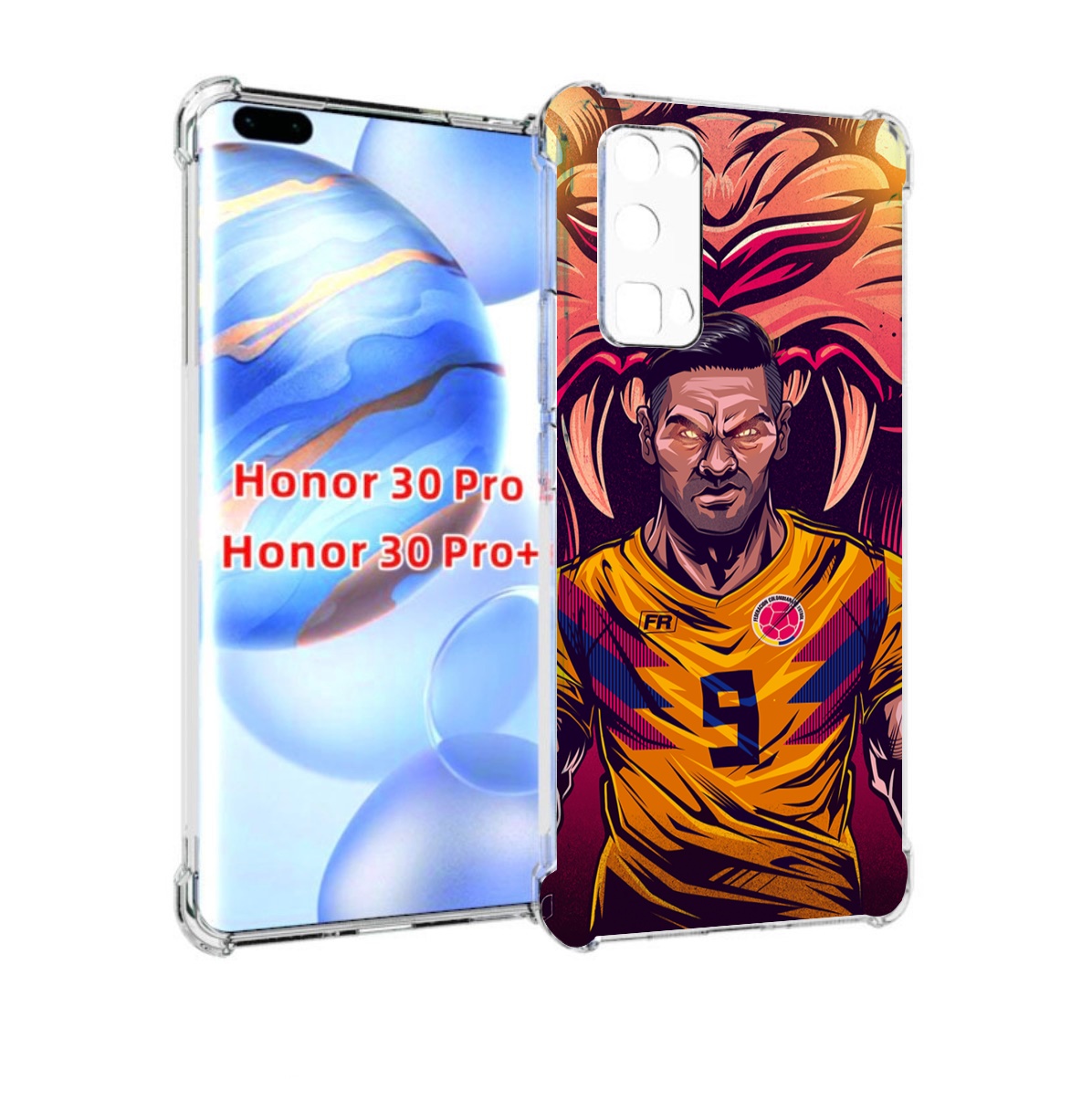 

Чехол бампер MyPads парень-тигр-красный для Honor 30 Pro, Прозрачный, Tocco