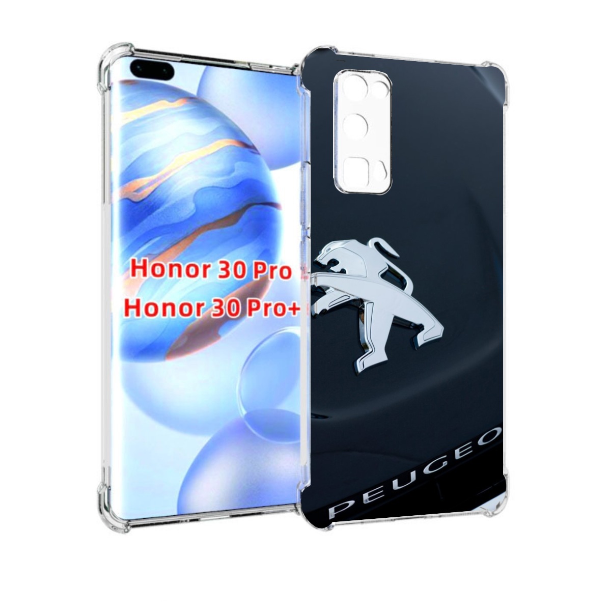 

Чехол бампер MyPads пежо peugeot 2 для Honor 30 Pro, Прозрачный, Tocco
