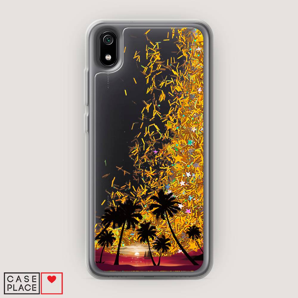 

Чехол Awog на Xiaomi Redmi 7A "Закат и пальмы", Разноцветный, 35490-1