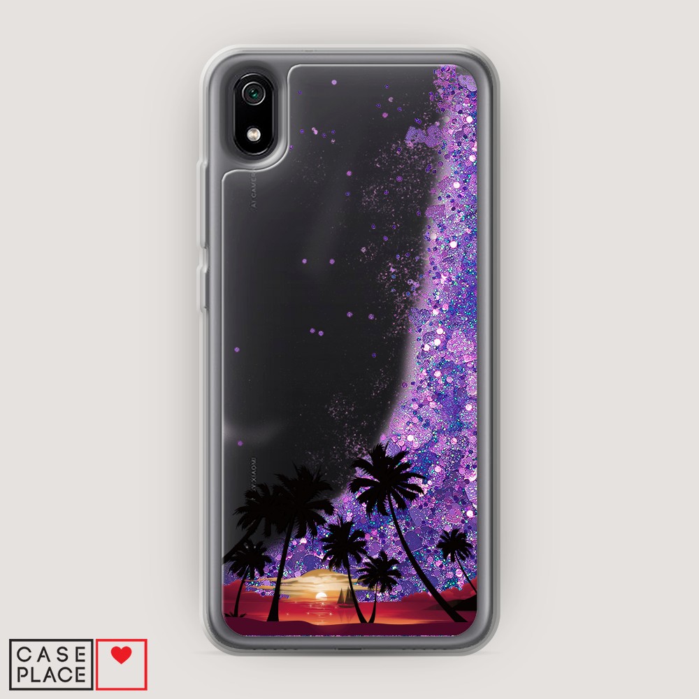 

Чехол Awog на Xiaomi Redmi 7A "Закат и пальмы", Разноцветный, 35492-1