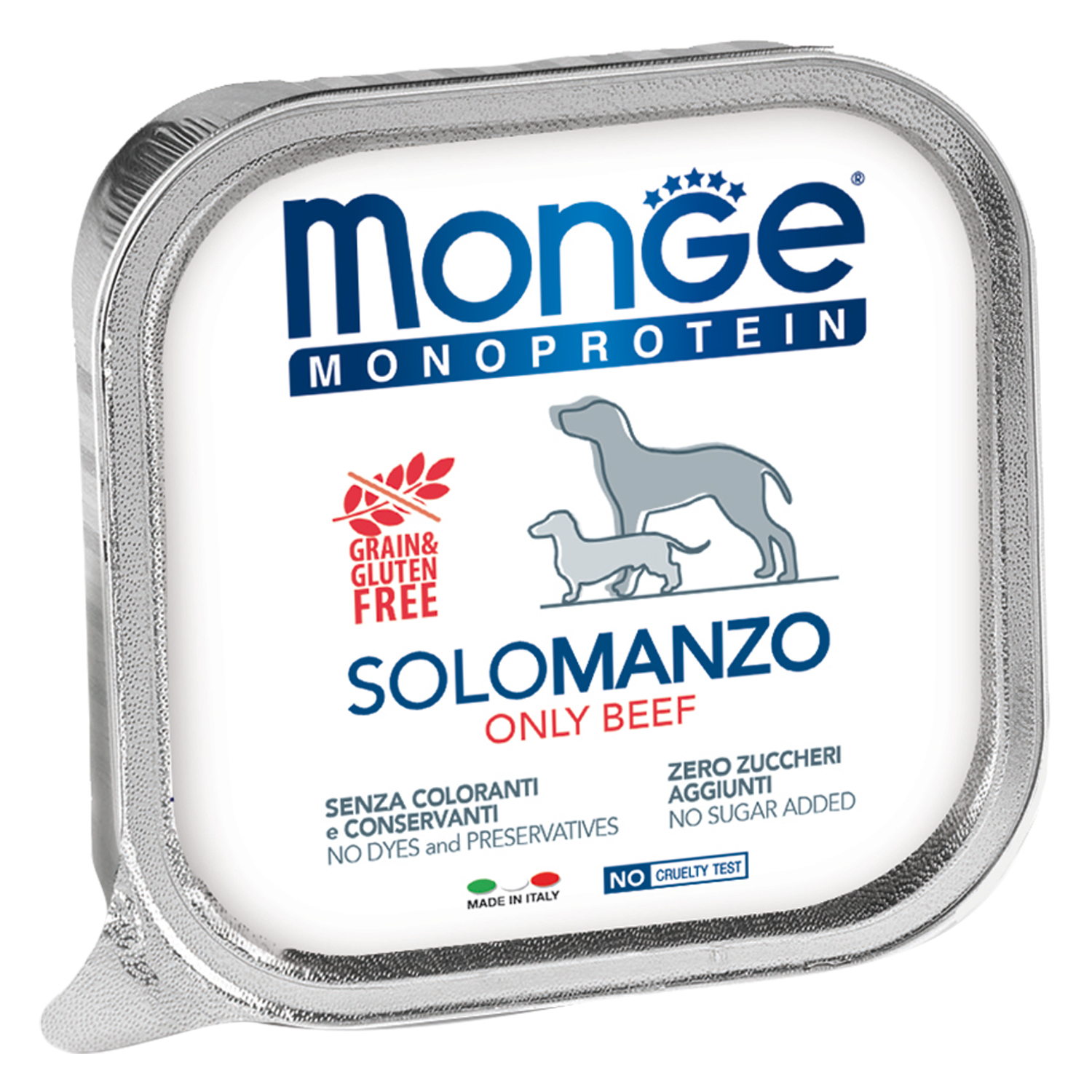

Консервы для собак Monge, Dog Monoprotein Solo, паштет из говядины, 150 г