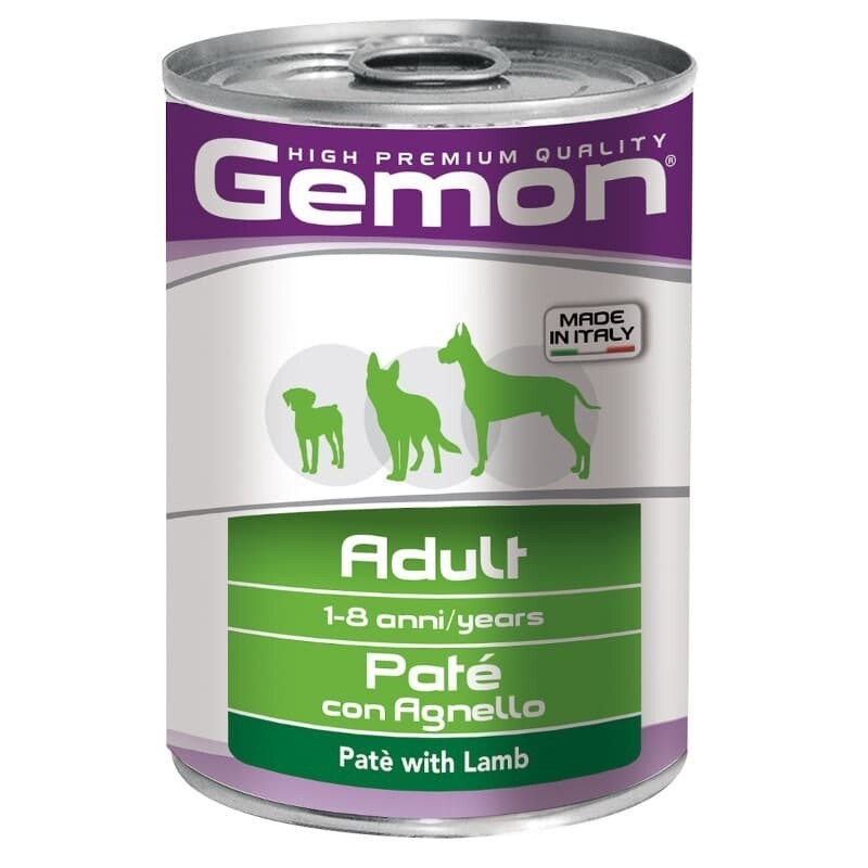 

Консервы для собак Gemon Dog, паштет ягненок, 400 г