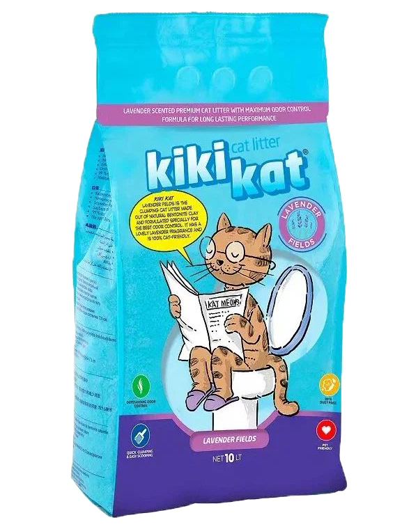

Наполнитель "KikiKat" бентонитовый комкующийся, лаванда, 5 л