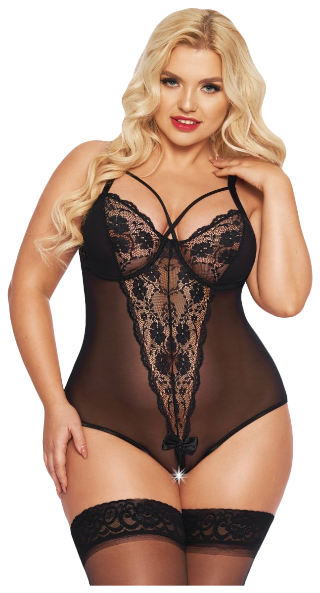

Боди с кружевом Amanda черный XL SoftLine, Amanda
