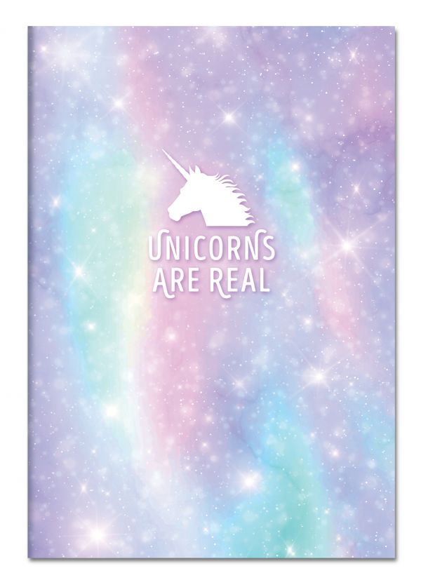 

Тетрадь общая в клетку Бомбора Unicorns are real p1740213, 48 л., 1 шт.