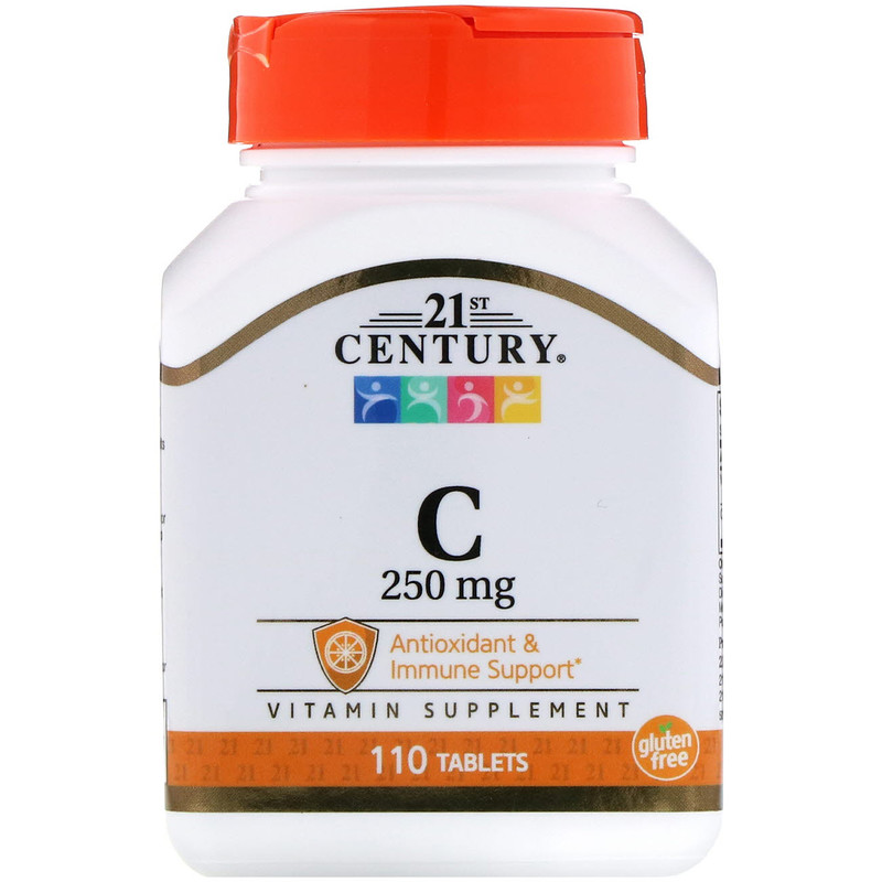 Купить Витамин C 250 мг, Витамин C 21st Century 250 мг таблетки 110 шт.