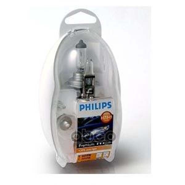 фото Комплект ламп easy kit h1/h7 12v (h1 h7 p21w p21/5w py21w w5w fuse10a) philips 55475ekkm