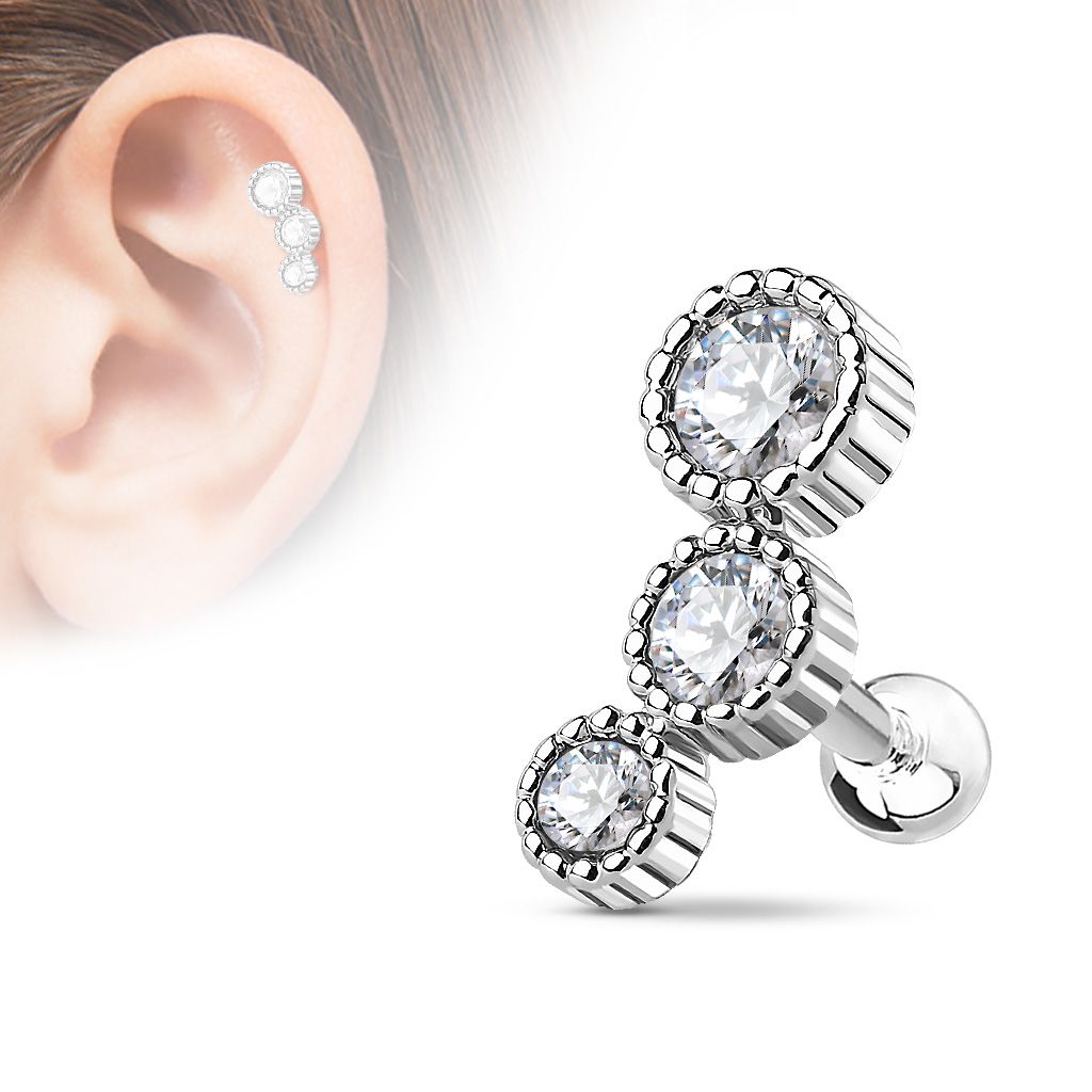 

Пирсинг унисекс 4Love4You PR-MBN-033 серебристый, PR-MBN-033