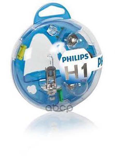 фото Комплект ламп essential box h1 12v (h1 p21w p21/5w py21w w5w) philips 55717ebkm