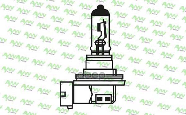 Лампа Галогеновая H11 12v 55w Pgj19-2 Yellow AYWIparts AW1910037Y