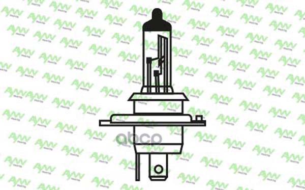 Лампа Галогеновая H4 12v 100/80w P43t-38 Yellow Aw1910049y AYWIparts AW1910049Y