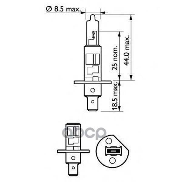 фото Автолампа (871150040460230) philips 12258spc1