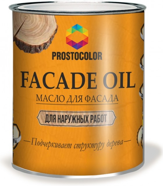 Масло для фасада Prostocolor гранат 0,75л масло для фасада prostocolor орех 2 2л