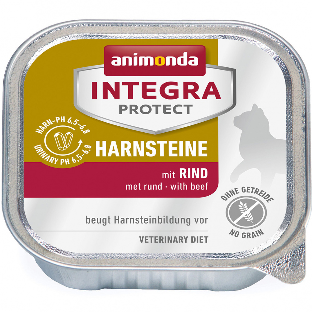 фото Консервы для кошек animonda integra protect harnsteine urinary при мкб говядина 100г 16шт