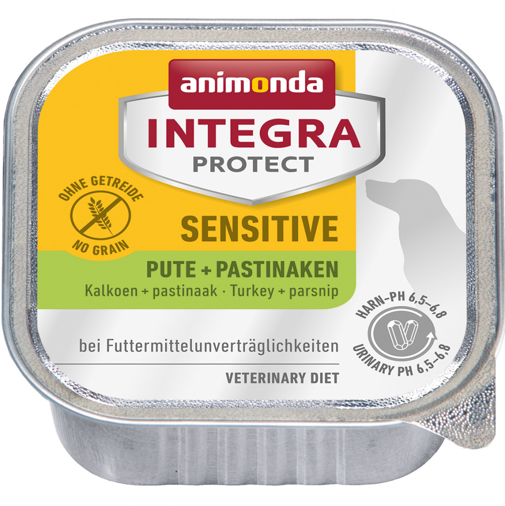 фото Консервы для собак animonda integra protect sensitive с индейкой и пастернаком 150г 11шт