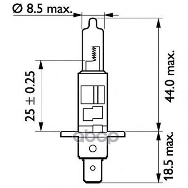 фото Автолампа h1 13258 md 24v 70w b1 philips 13258mdb1