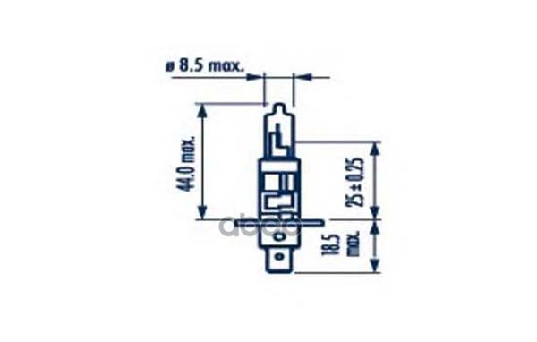 фото Автолампа h1 hd 24v 70w nva c1 narva 48708
