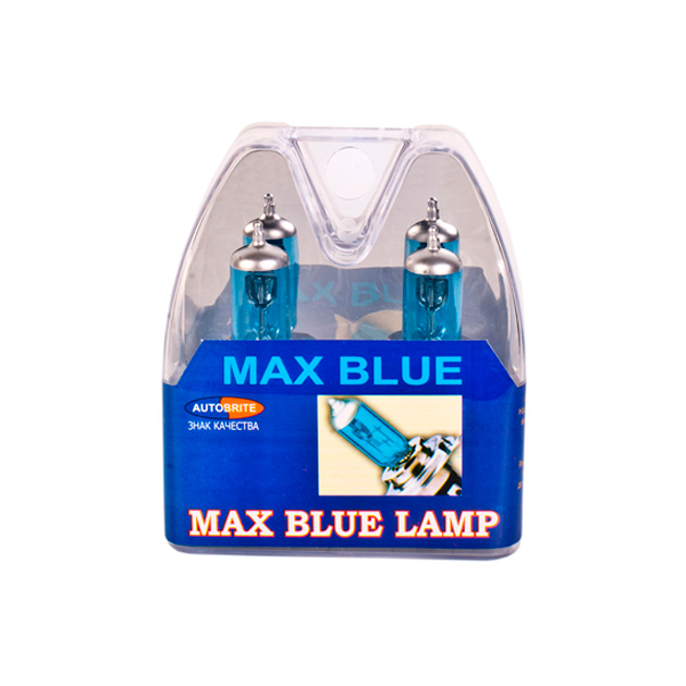 фото Лампа 12v h4 100/90w autobrite max blue 2 шт. duobox h412v10090mb autobrite h412v10090mb