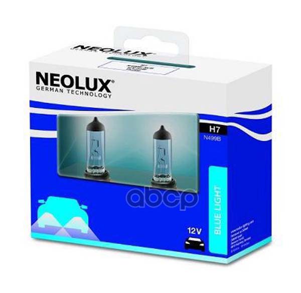 фото Лампа 12v h7 55w px26d neolux blue light 2 шт. картон n499b-scb neolux n499b-scb