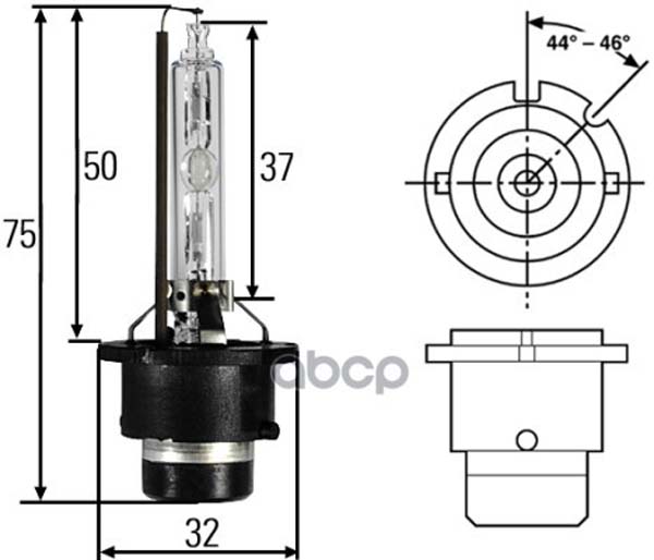 фото Лампа d4s 42v-35w (p32d-5) hid hella 8gs 007 949-311 hella pagid/behr