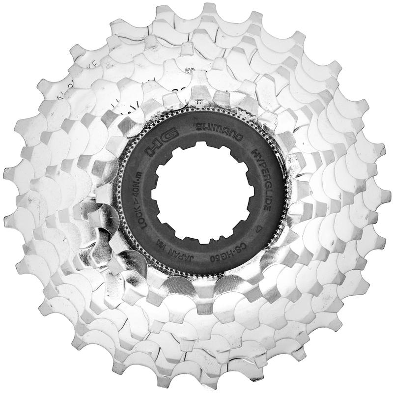 

Кассета Shimano HG50 8 ск 12-25 никел ICSHG508225, Серебристый