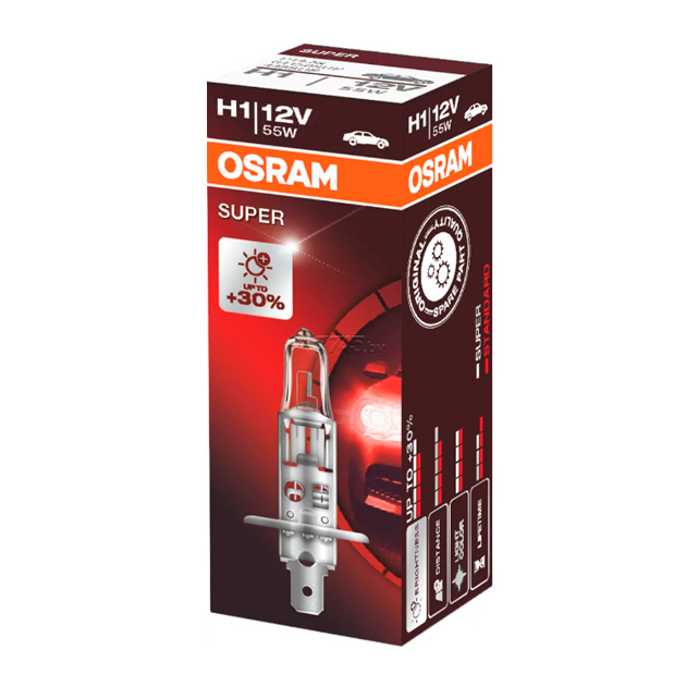 

Osram Автолампа H1 (55W 12V) Night Breaker Silver 1шт 64150NBS, 64150NBS