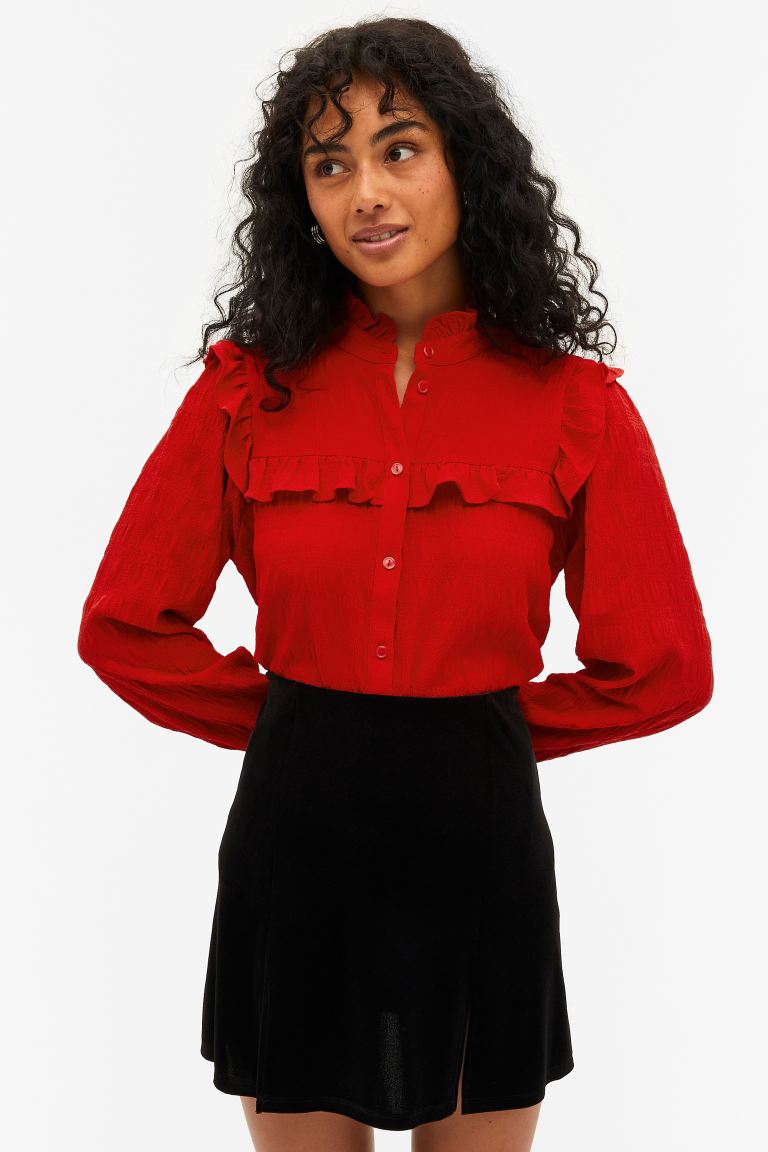 

Блуза женская Monki 1032442004 красная 2XS (доставка из-за рубежа), 1032442004
