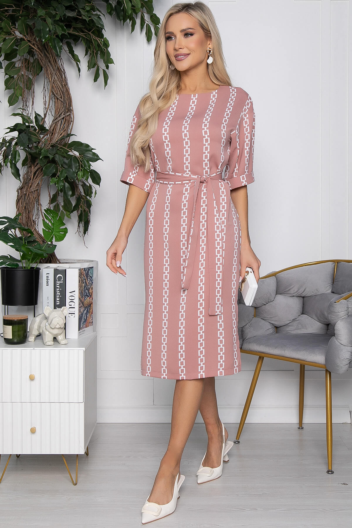 

Платье женское LT Collection Каролина розовое 50 RU, Розовый, Каролина