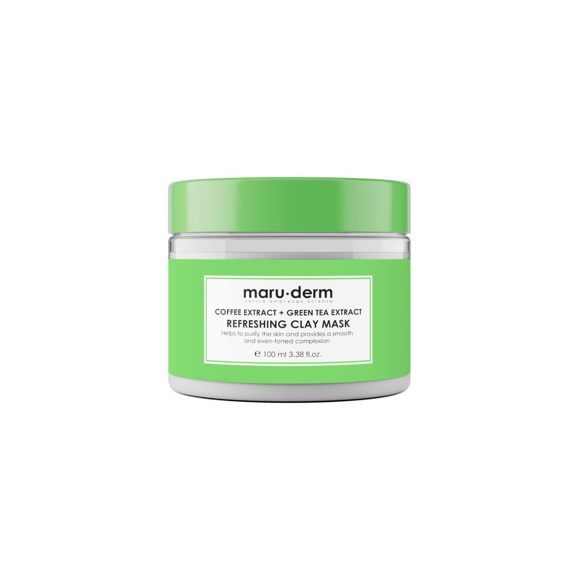 Маска для лица Maru.derm Coffee Green Tea Extract Refreshing Clay Mask 100мл