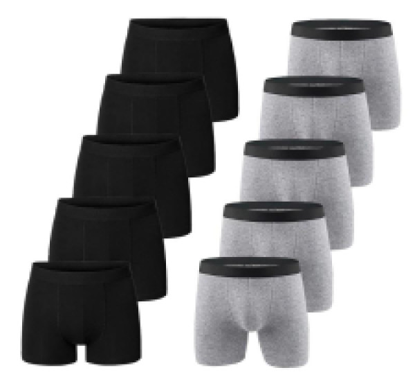 

Комплект трусов мужских JOHN LION JL-SİYAHGRİ-10 серых 2XL (доставка из-за рубежа), JL-SİYAHGRİ-10