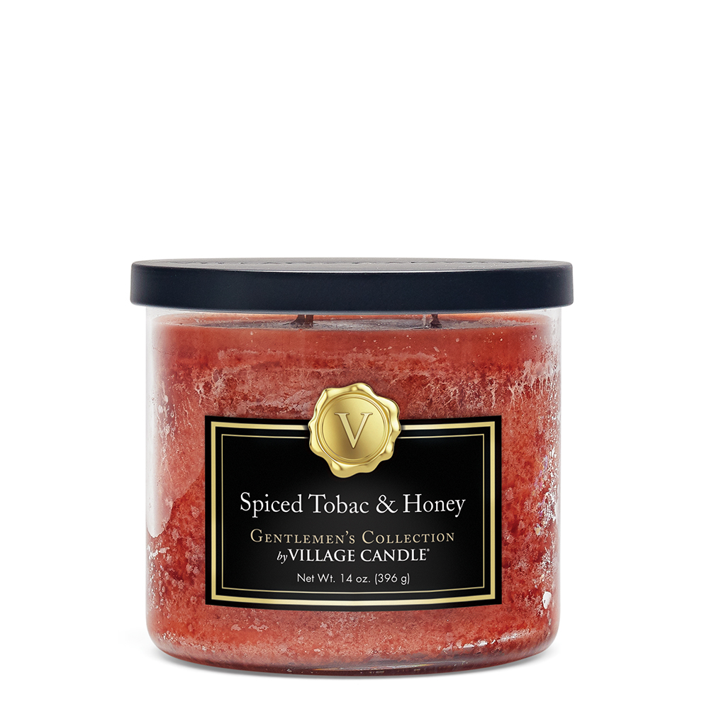 фото Ароматическая свеча village candle "spiced tobac & honey", чаша, средняя