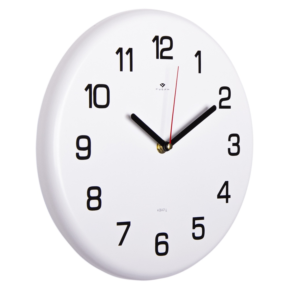 

Часы Рубин из металла,d 27 см, белый "Классика" 2626-001