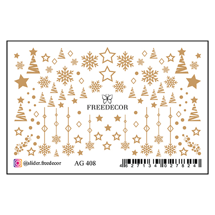 

Набор, Freedecor, Слайдер-дизайн «Аэрография» №408, 3 шт.