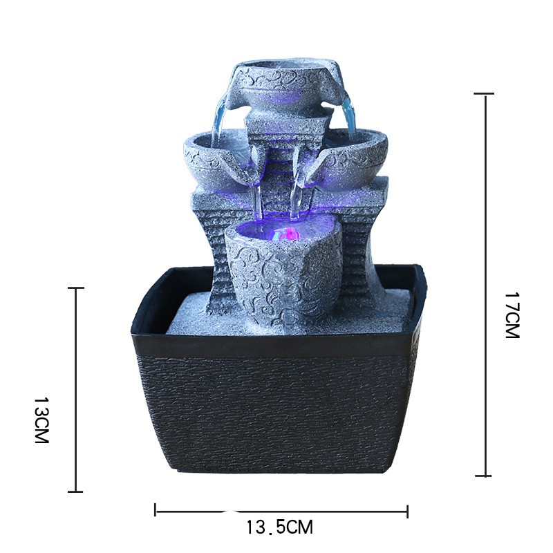 фото Фонтан для дома с подсветкой 17*13*13 см, 10-0001 nobrand