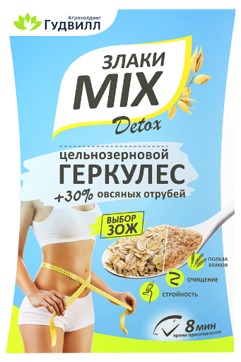 

Хлопья овсяные Злаки MIX Геркулес с овсяными отрубями 380 г