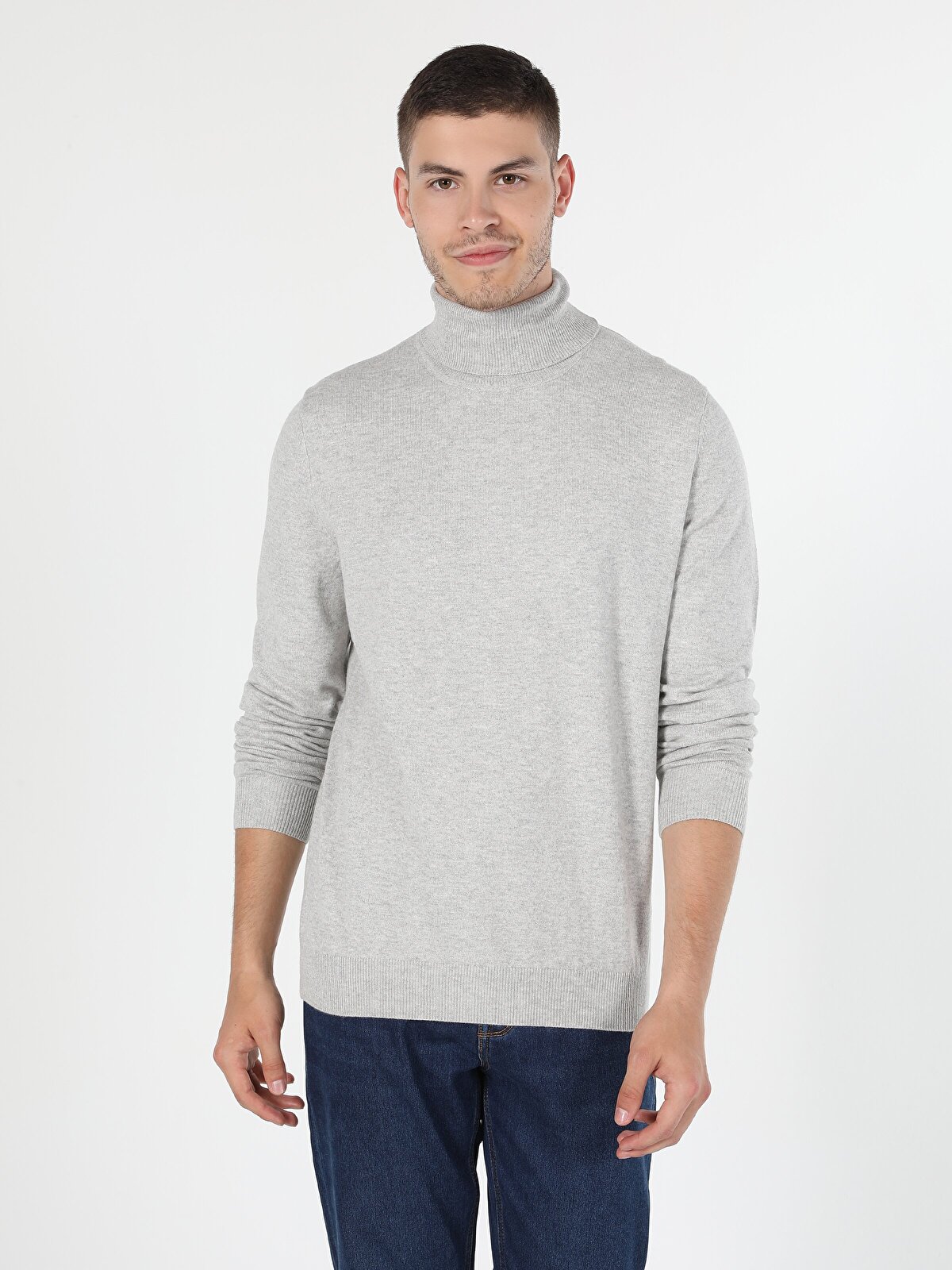 

Водолазка мужская Colins CL1023624_Q1.V1 серая L, Серый, CL1023624_Q1.V1