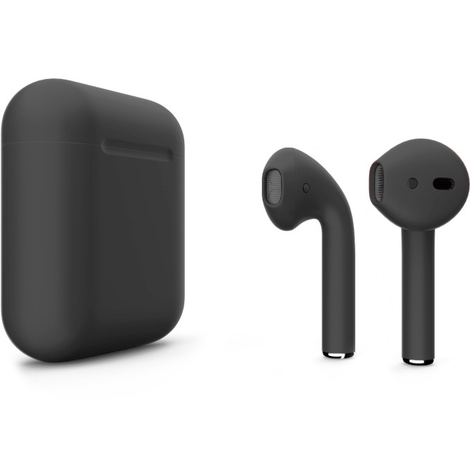 фото Беспроводные наушники apple airpods 2 color (без беспроводной зарядки чехла) графитовый