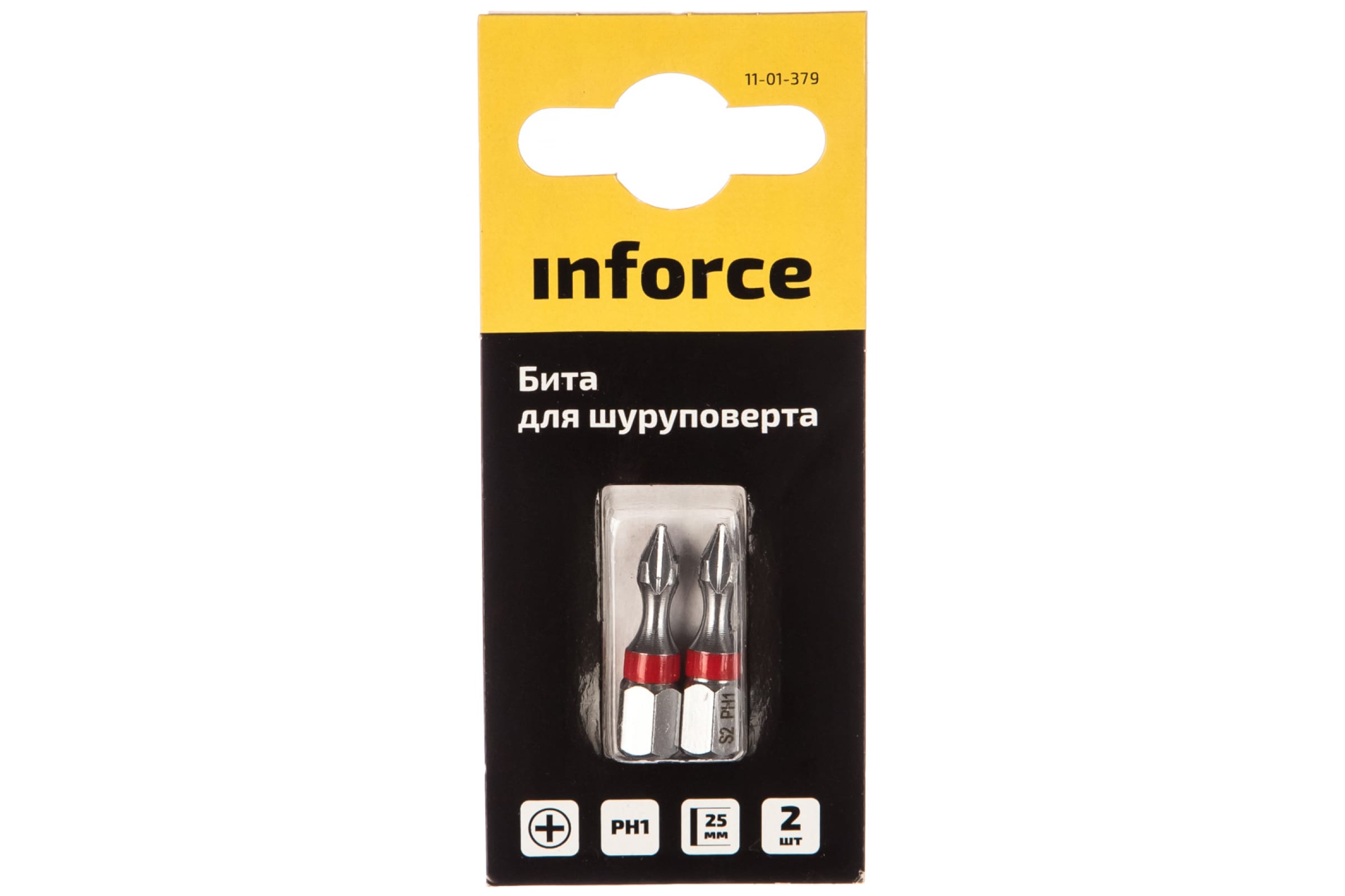 

Inforce бита для шуруповерта PH1 L=25мм 2шт в упаковке 11-01-379