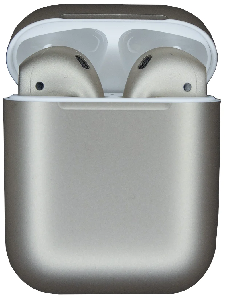 фото Беспроводные наушники apple airpods 2 color (без беспроводной зарядки чехла) хром