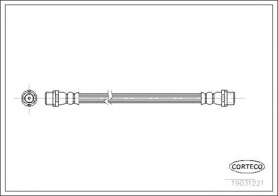 фото Шланг тормозной mercedes-benz: sprinter 4-t фургон 408 cdi/408 d/410 d/410 d 4x4/411 cdi/4 corteco