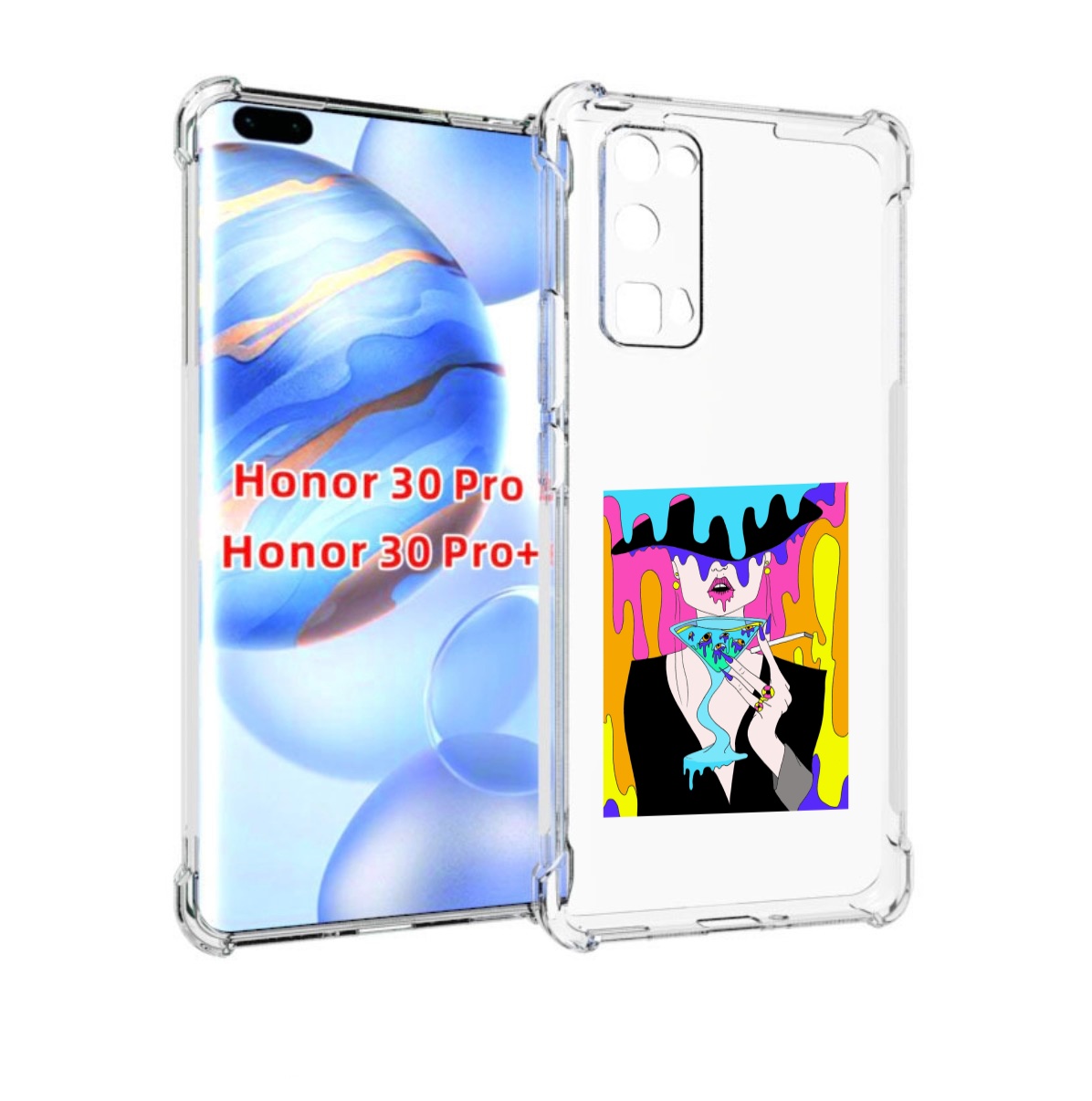 

Чехол бампер MyPads плавленая девушка акварель женский для Huawe, Прозрачный, Tocco